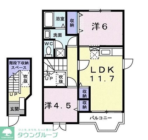 リバーサイドビューBの物件間取画像